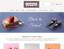 Tablet Screenshot of lamourshoes.com